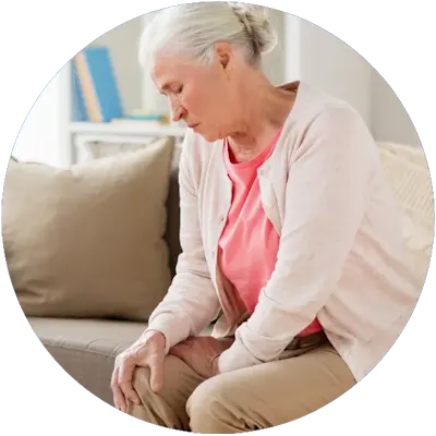 Woman in chronic pain