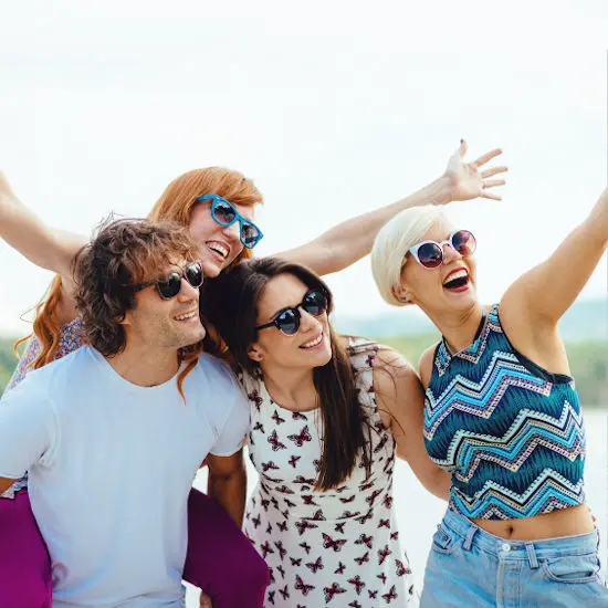 Happy group of people